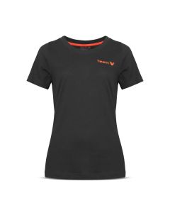 T-Shirt TeamVi Damen Schwarz