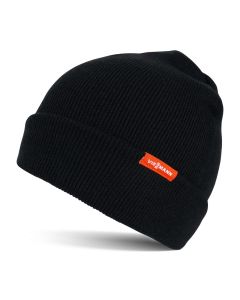 Strickmütze mit Umschlag schwarz Vi onesize