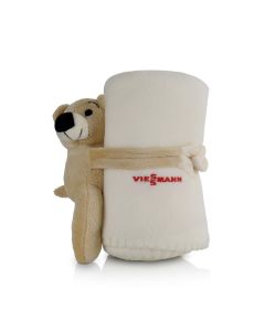 Fleecedecke mit Teddy