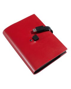Leder Notizbuch mit integriertem 8GB USB