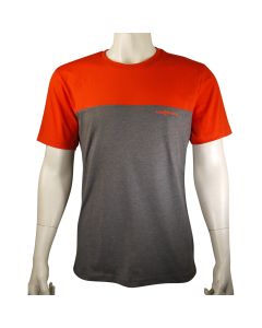 T-Shirt orange/grau Casual